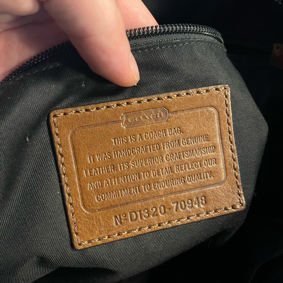 Coach Suede and Leather Messenger Bag - Picture 12 of 14